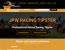 Tablet Screenshot of jpwracingtipster.com